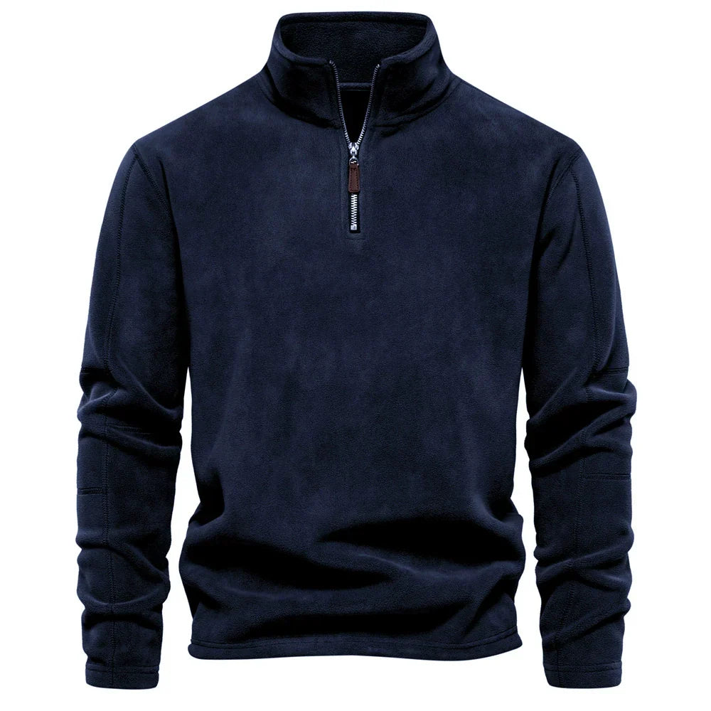 Half-Zip Sweatshirt – Fleece Long Sleeve