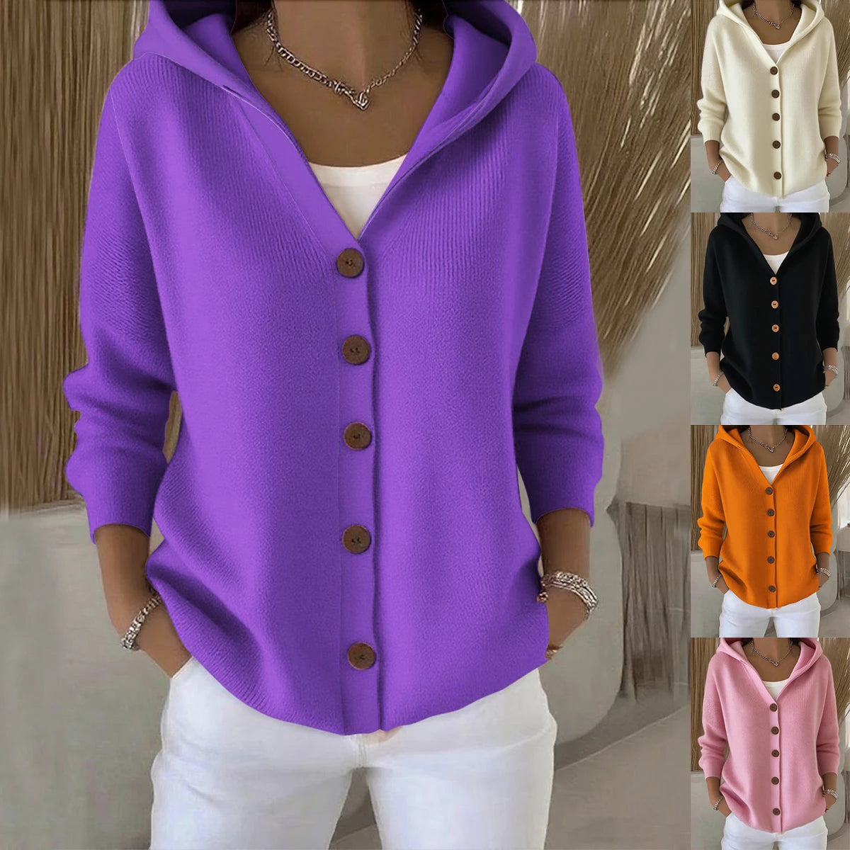 Sienna Hooded Knit Cardigan