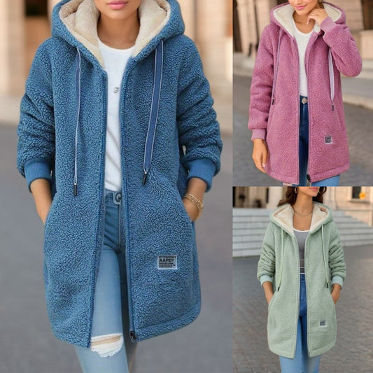 Women's Warm and Thick Faux Lambswool Winter Coat