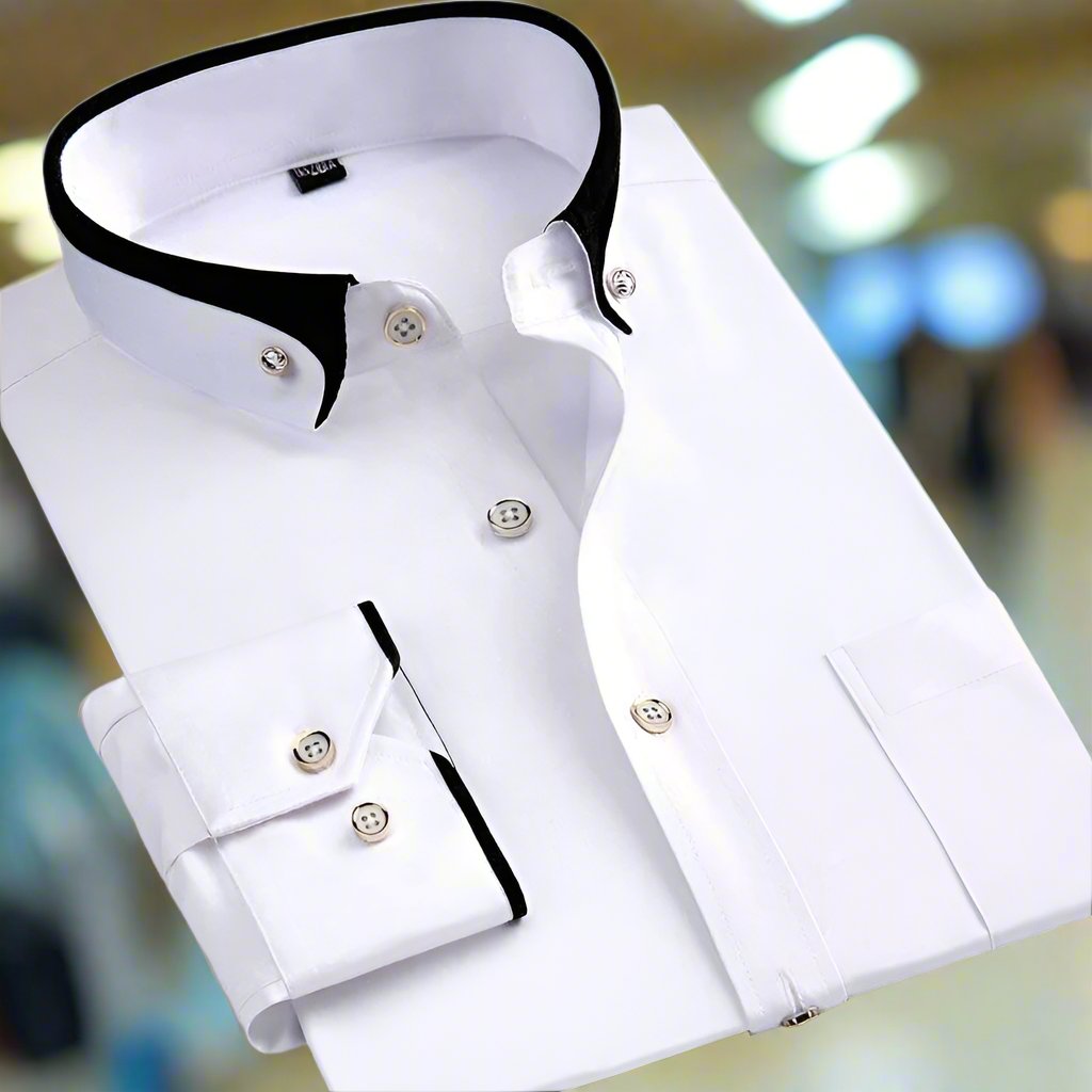 Albert: Classic Cotton Shirt With Long Sleeves