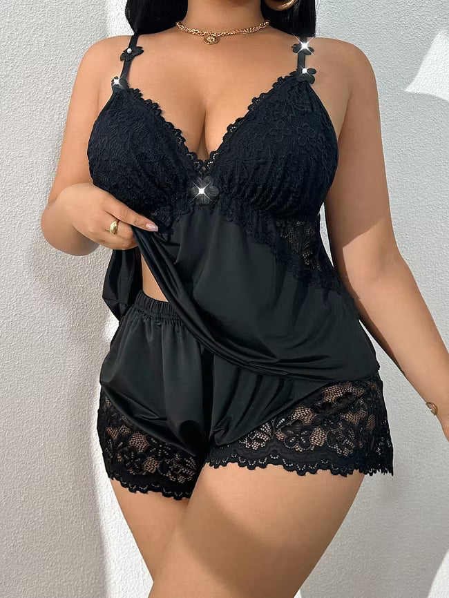 Delicate Lace Cami Pyjama Set