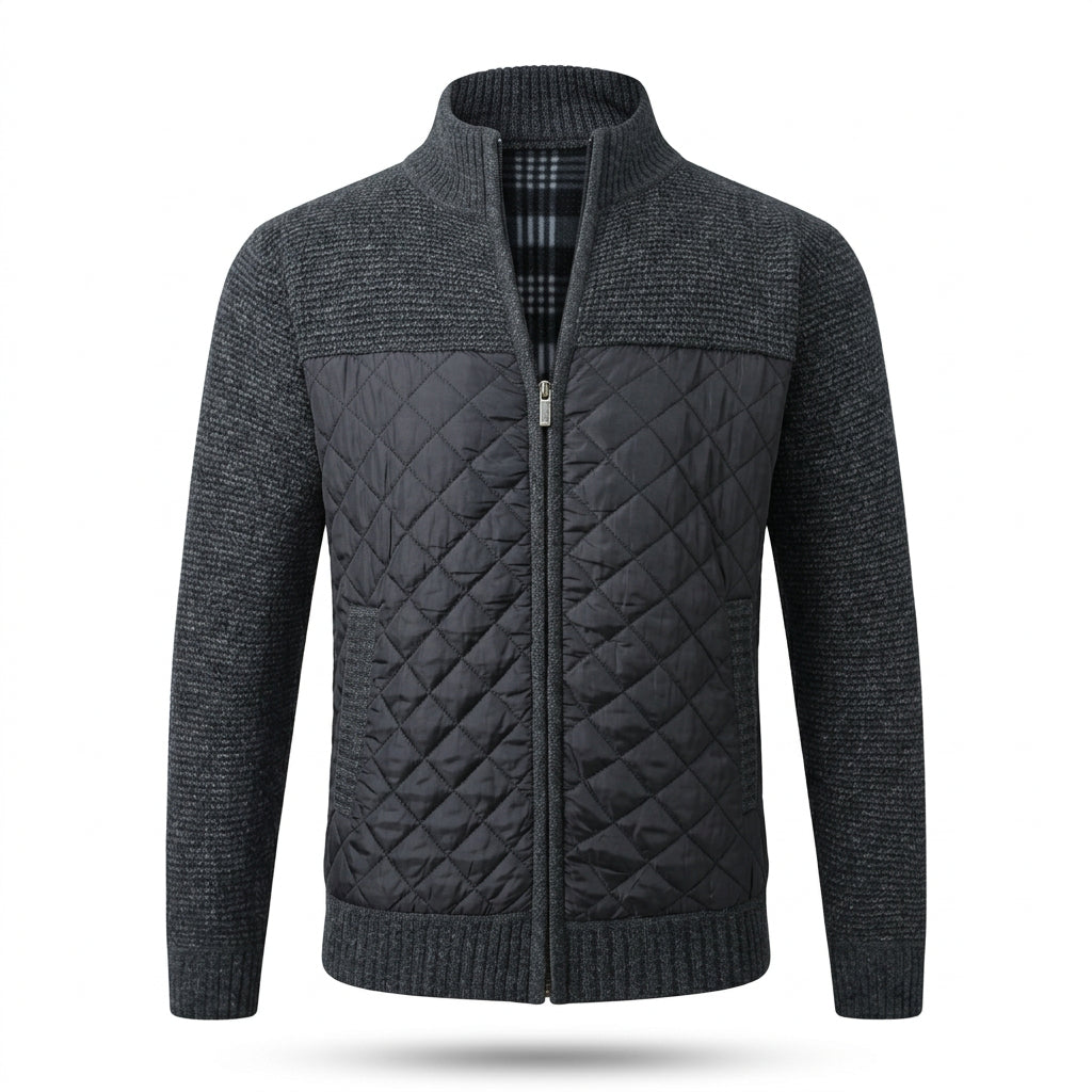 Laurent Quilted Knit Jacket