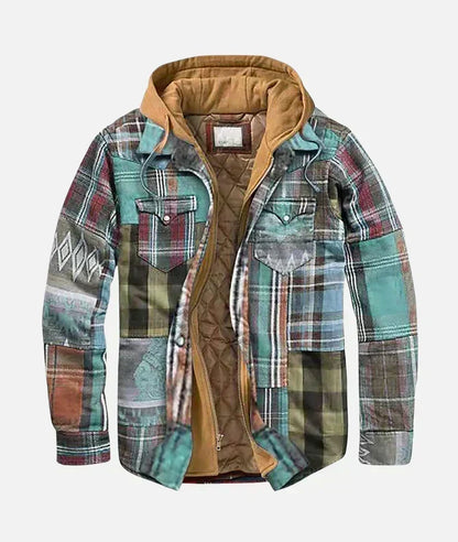 Checkered Patchwork Jacket