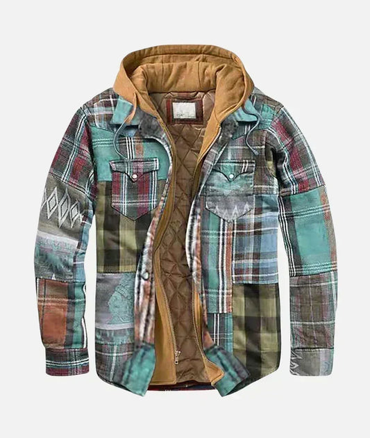 Checkered Patchwork Jacket