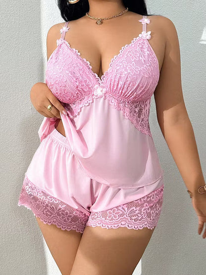 Delicate Lace Cami Pyjama Set