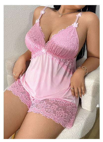 Delicate Lace Cami Pyjama Set
