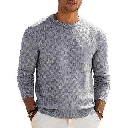 Soren Checkerboard Casual Sweatshirt
