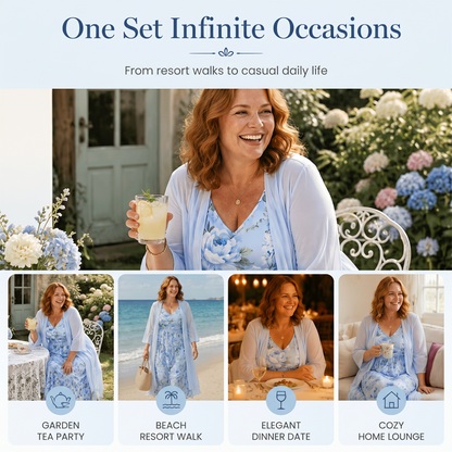 Floral Two-Piece Dress Set