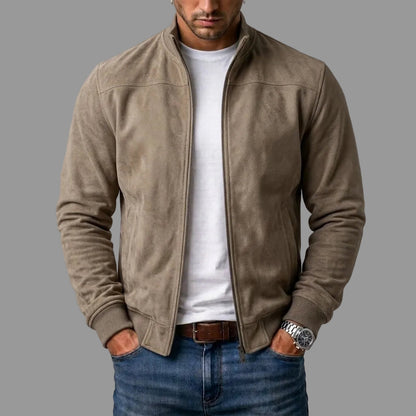HENRY – SUEDE BOMBER JACKET