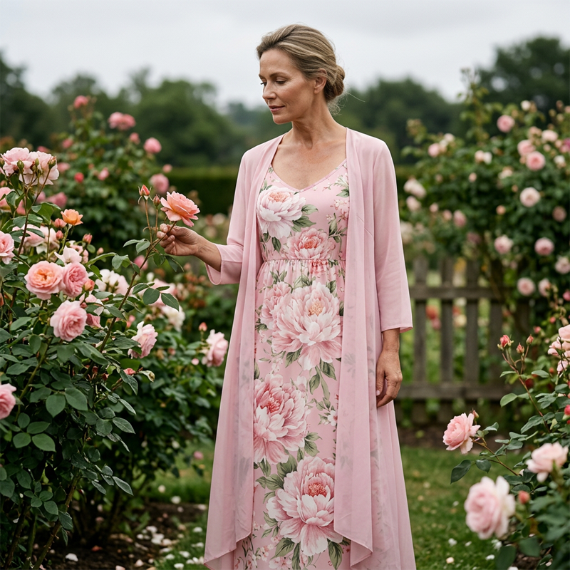 Floral Two-Piece Dress Set