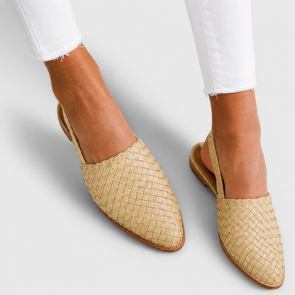 Ethan Woven Backstrap Loafers