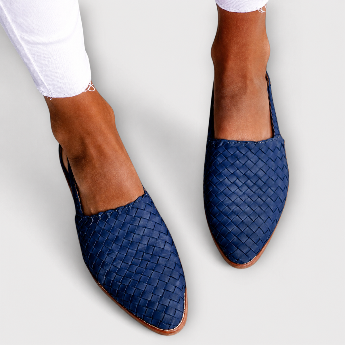 Ethan Woven Backstrap Loafers