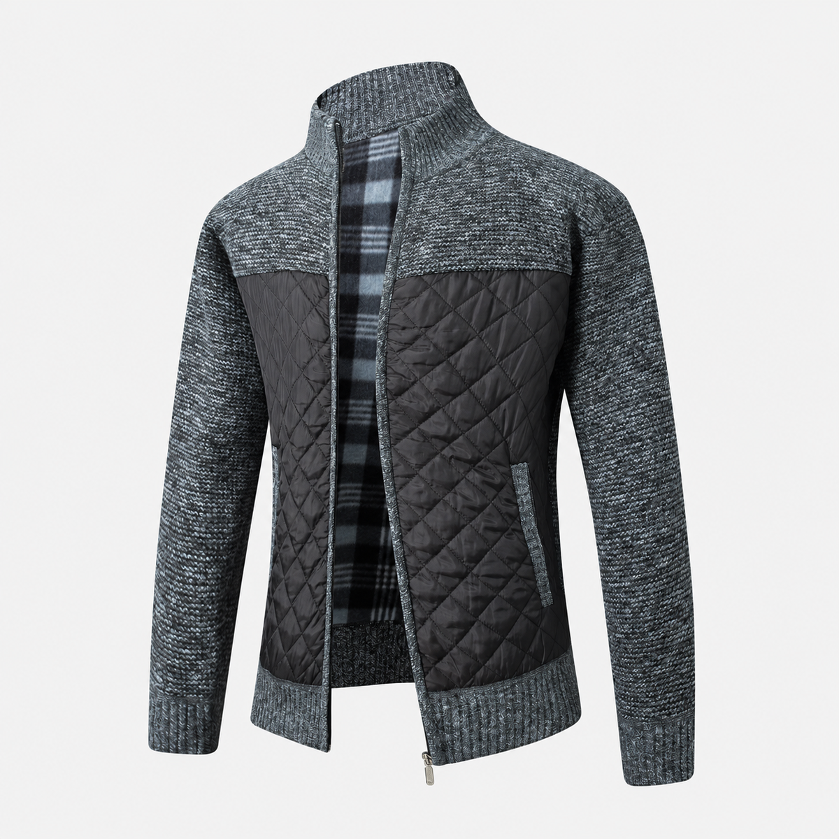 Laurent Quilted Knit Jacket