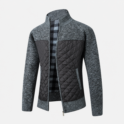 Laurent Quilted Knit Jacket