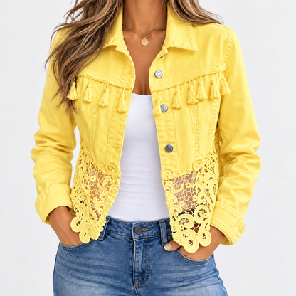 Harper Lace Denim Jacket
