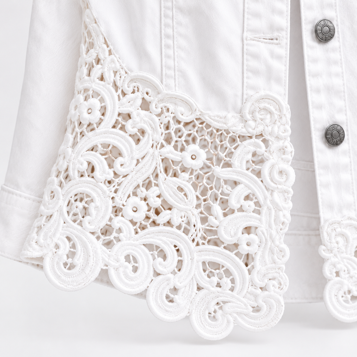 Harper Lace Denim Jacket
