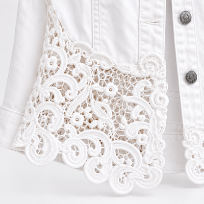 Harper Lace Denim Jacket