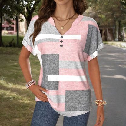 KAVIRA COLORBLOCK CASUAL BLOUSE