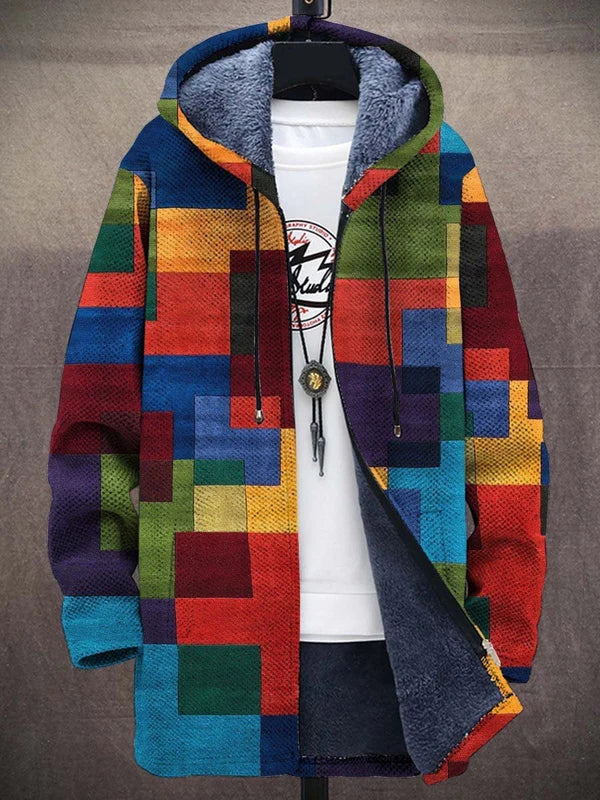 Artful Hooded Cardigan