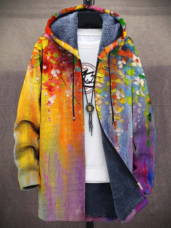Artful Hooded Cardigan