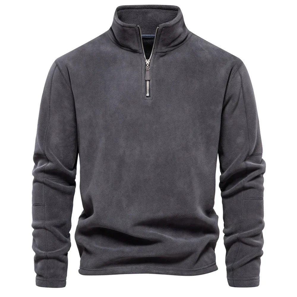 Half-Zip Sweatshirt – Fleece Long Sleeve
