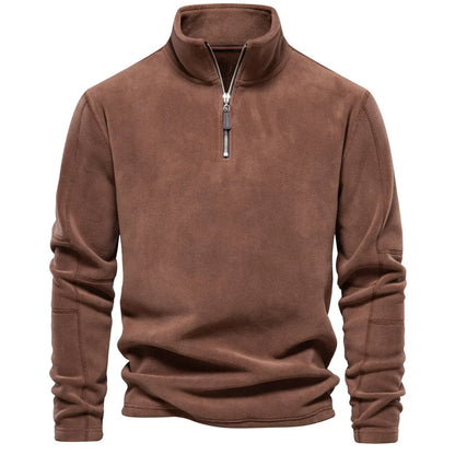 Half-Zip Sweatshirt – Fleece Long Sleeve
