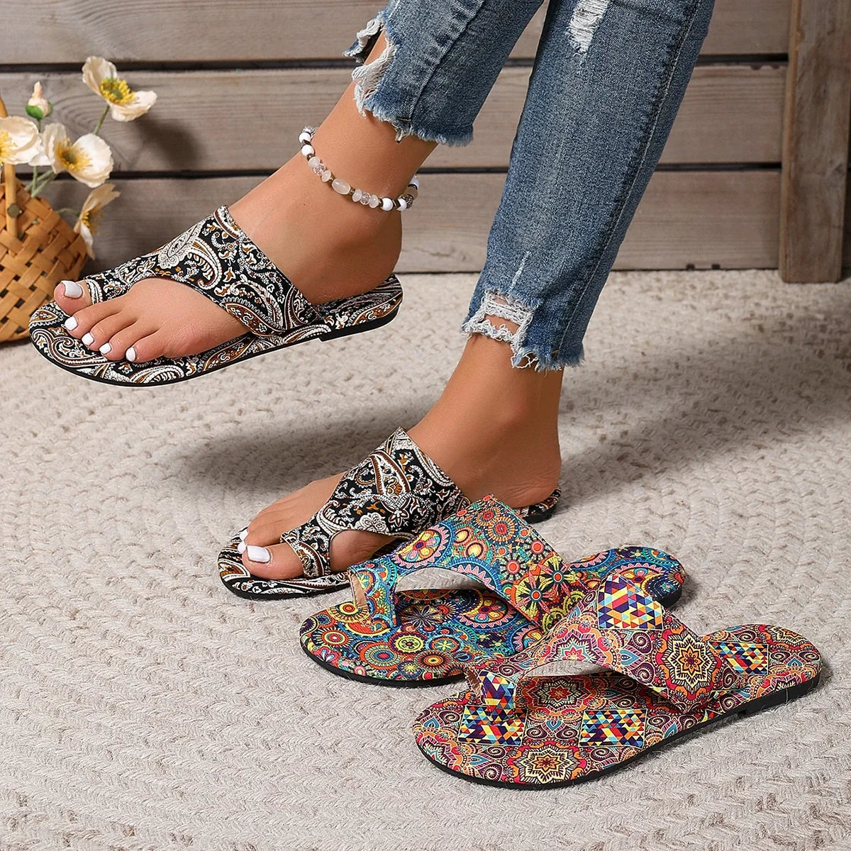 SAVANNAH BOHO BEACH SLIPPERS