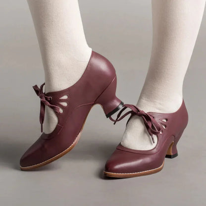 Valeria Lace Mary Jane Heels