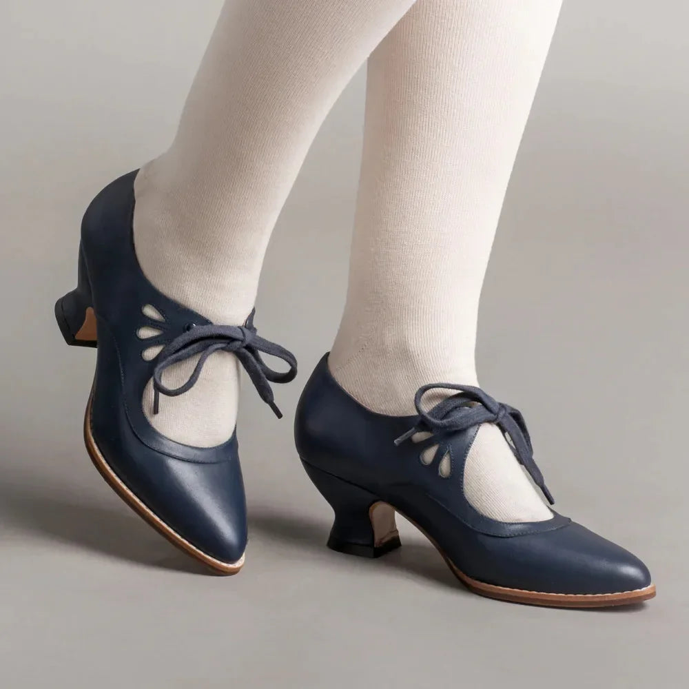 Valeria Lace Mary Jane Heels
