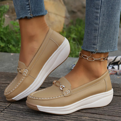 Olivia Wedge Loafers for Sensitive Feet