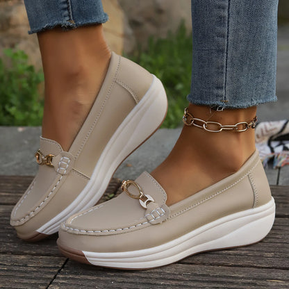 Olivia Wedge Loafers for Sensitive Feet