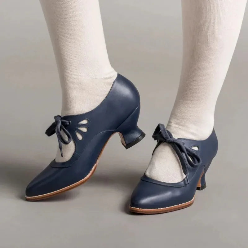 Valeria Lace Mary Jane Heels