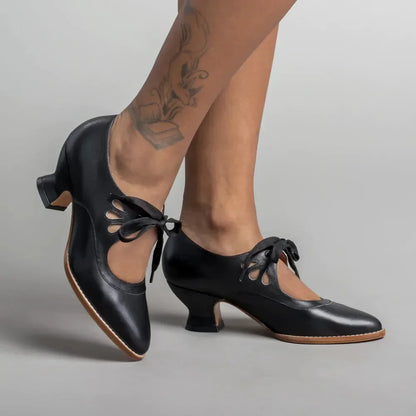 Valeria Lace Mary Jane Heels
