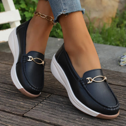 Olivia Wedge Loafers for Sensitive Feet
