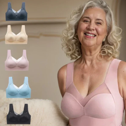 Women’s Seamless Wireless Lift Support Bra Set