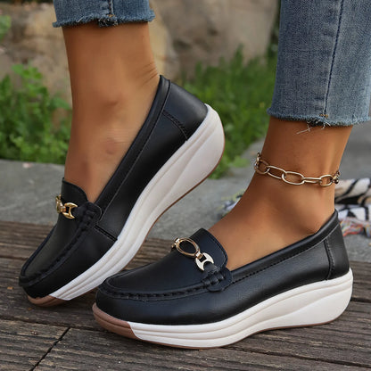 Olivia Wedge Loafers for Sensitive Feet