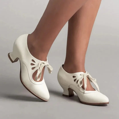 Valeria Lace Mary Jane Heels