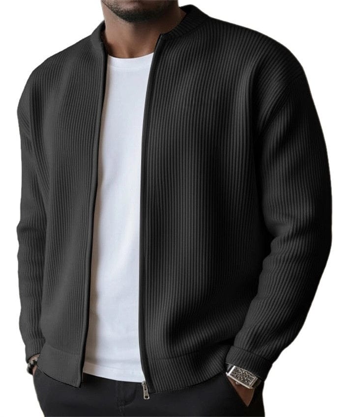 Mason Ribbed Zip Cardigan