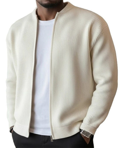 Mason Ribbed Zip Cardigan