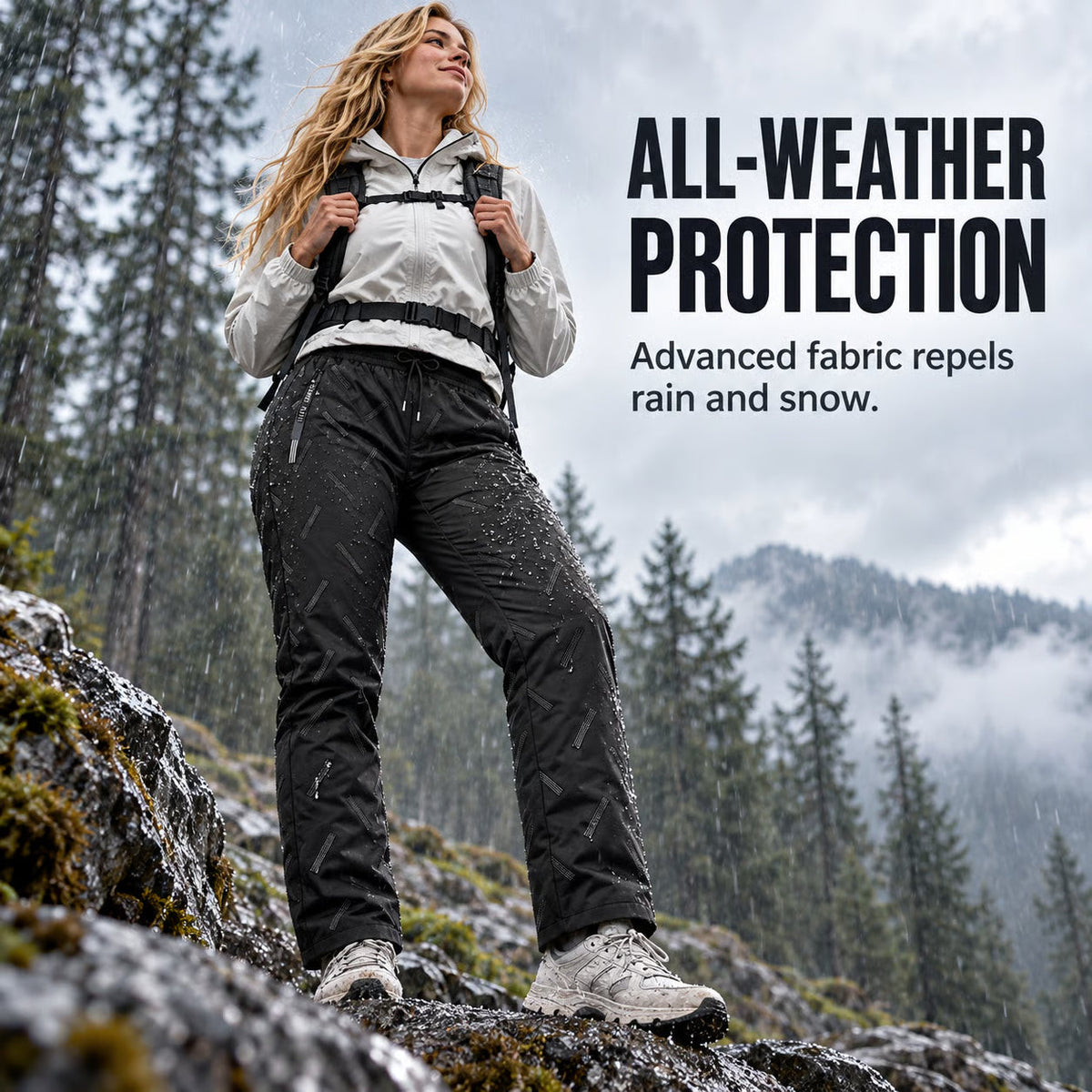 Unisex Fleece-Lined Thermal Outdoor Pants