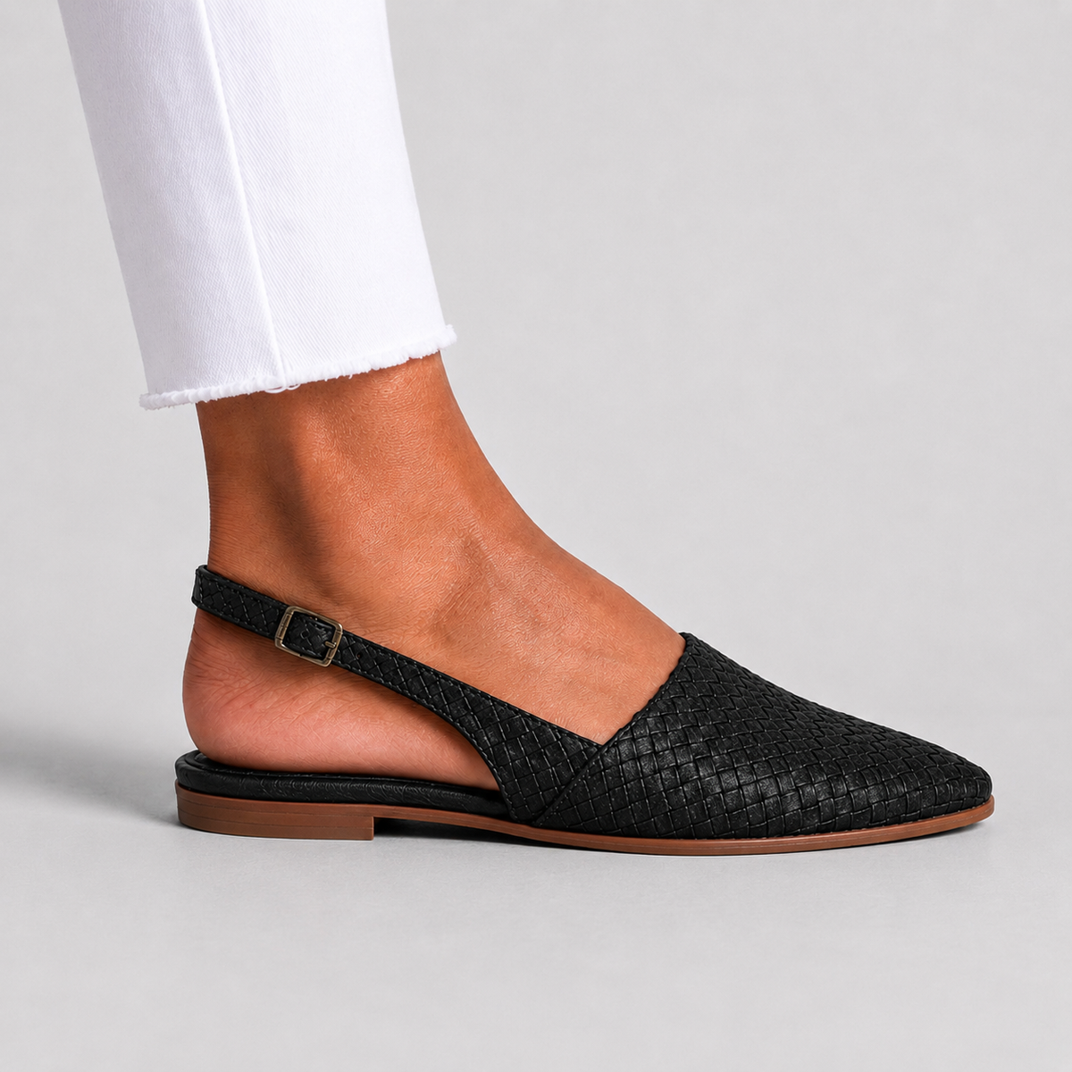 Ethan Woven Backstrap Loafers