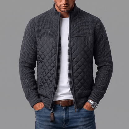 Laurent Quilted Knit Jacket