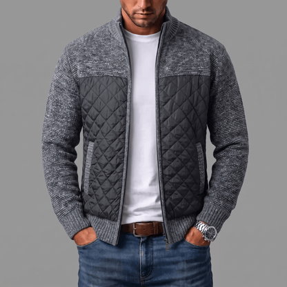 Laurent Quilted Knit Jacket