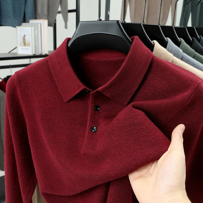 TREY Cashmere Polo Sweater