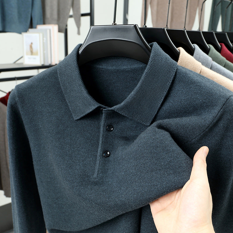 TREY Cashmere Polo Sweater