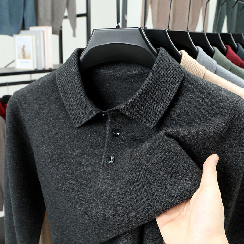 TREY Cashmere Polo Sweater
