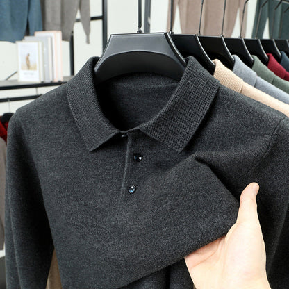TREY Cashmere Polo Sweater