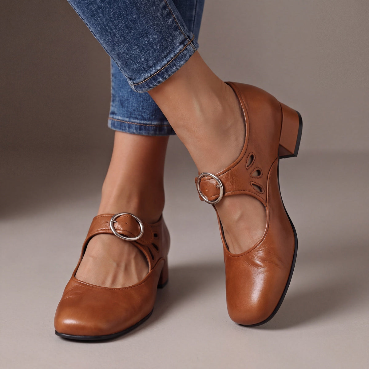 Celeste Leather Heels
