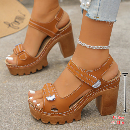 SCARLETT VELORA PLATFORM SANDALS