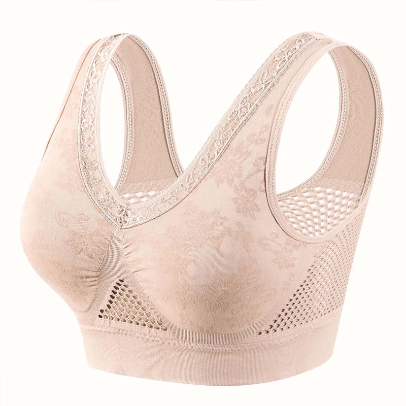 Breathable Lace Wireless Bra